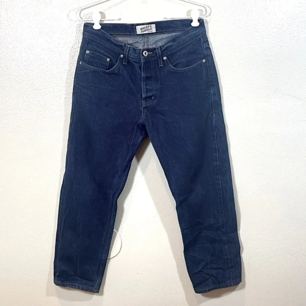 Naked & Famous indigo Selvedge Denim Weird Guy Fit size 31